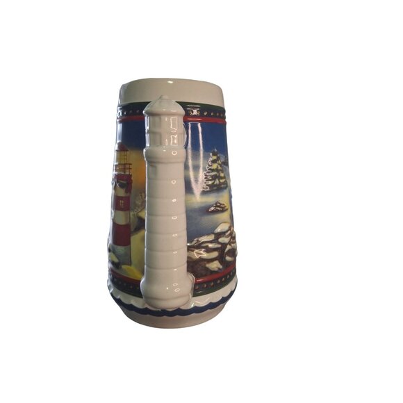 2002 Budweiser Guiding The Way Home Holiday Beer Stein Clydesdale CS529 Vintage - Picture 4 of 9